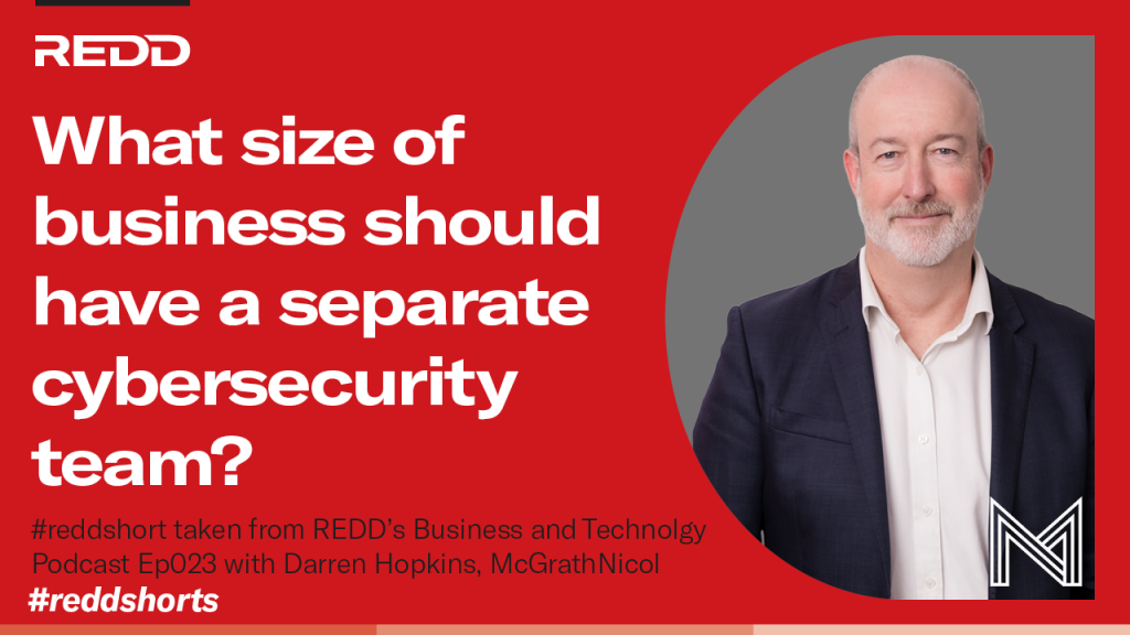 Ep023 – 006 – What size of business should have a separate cybersecurity team